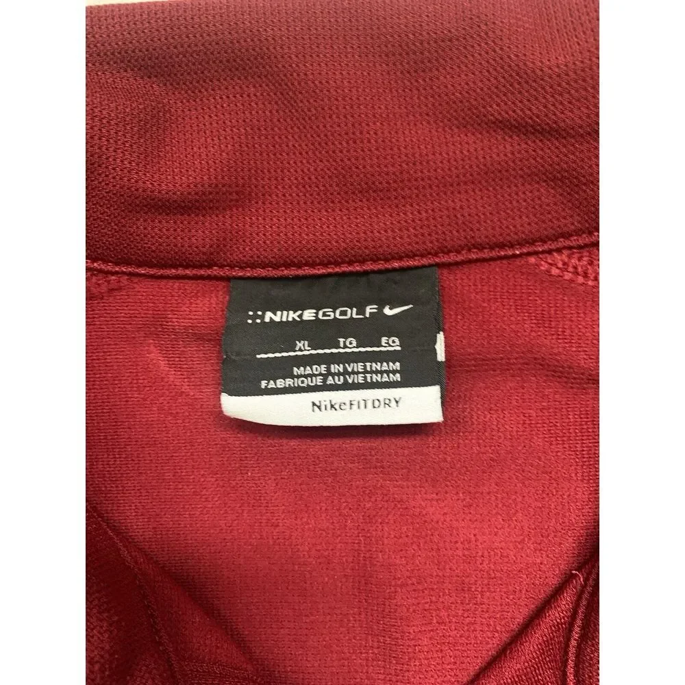 Nike Golf Polo Shirt Mens Extra‎ Large XL Red  Lightweight